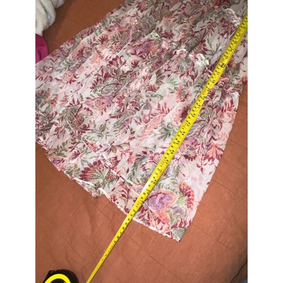 MISA LOS ANGELES Pamelina Chiffon Tiered Maxi Dress Paisley Shopbop S Small Wome - Picture 10 of 11